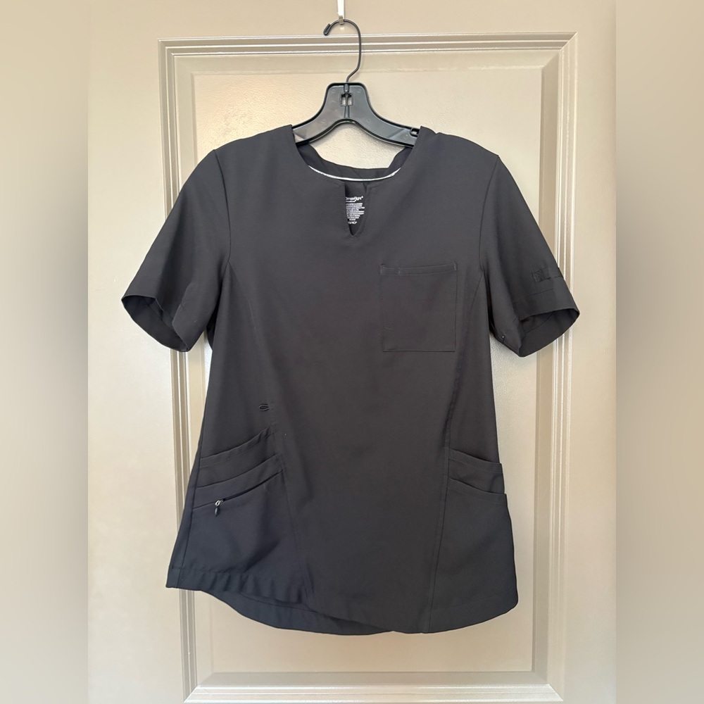 Women's Black Scrub Top